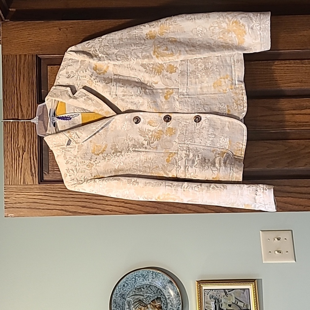 Piazza Sempione Jacquard floral blazer U.S. size 6